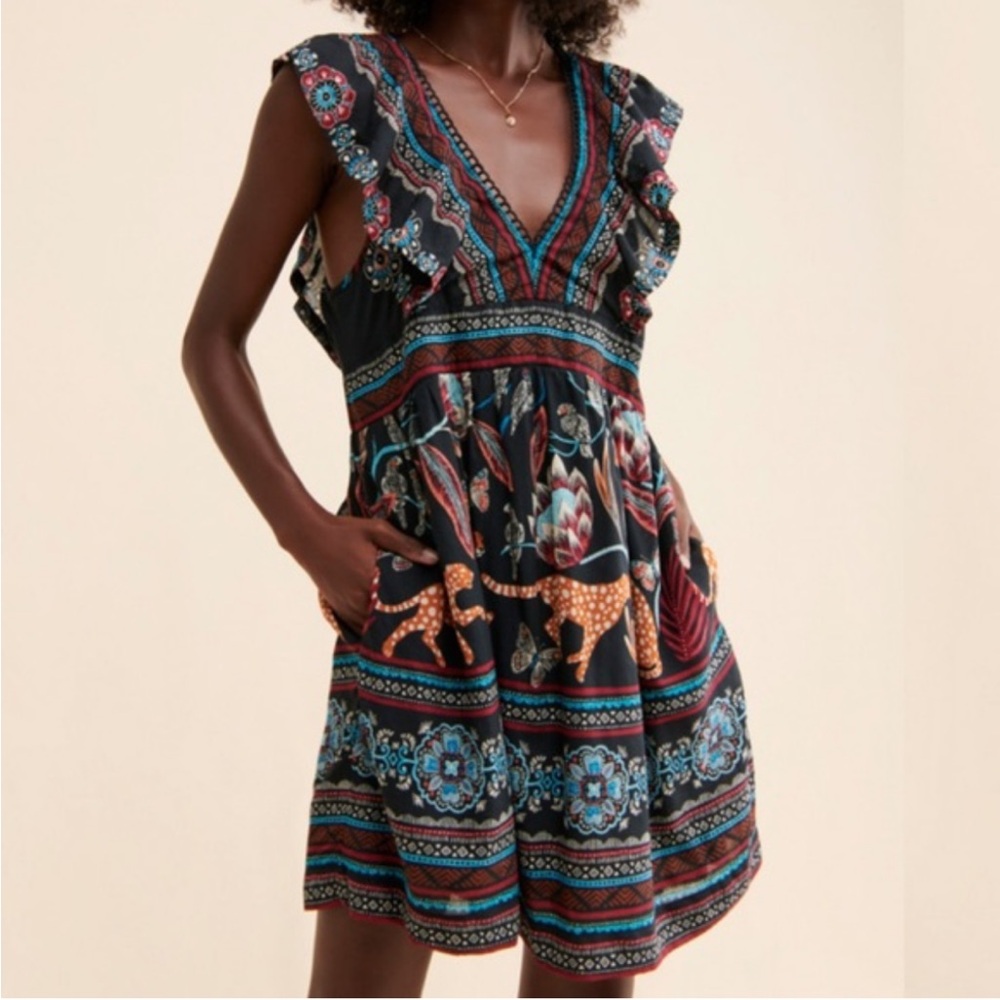 Anthropologie Dress - mini dress, v neck | sz M